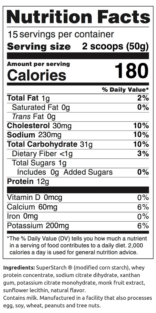 Vanilla + plant protein, bag of 600gr
